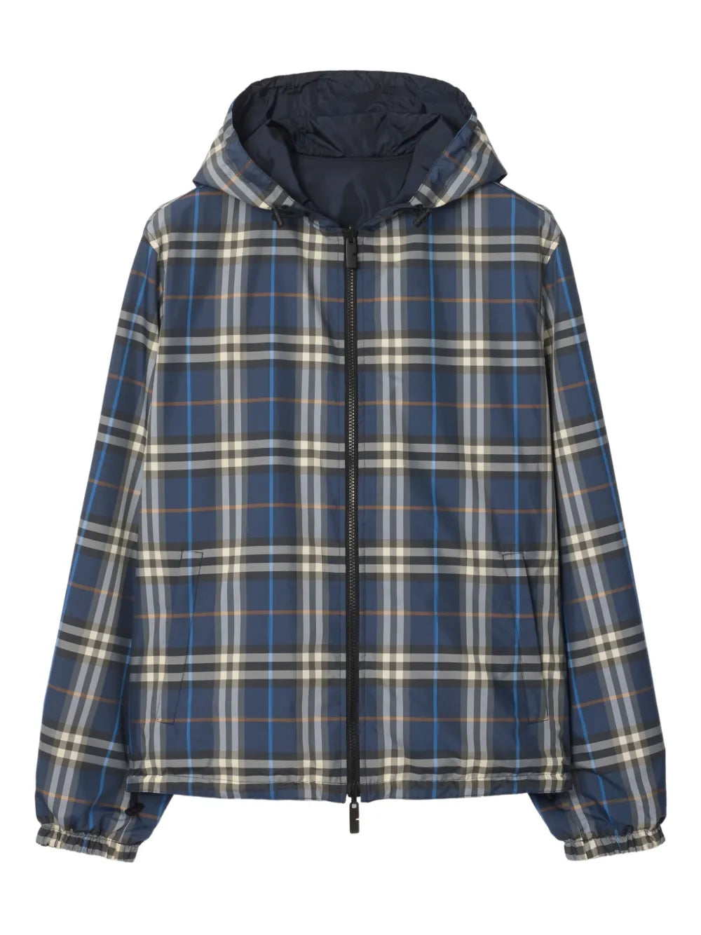 Check-pattern hooded reversible jacket-BURBERRY-Verso