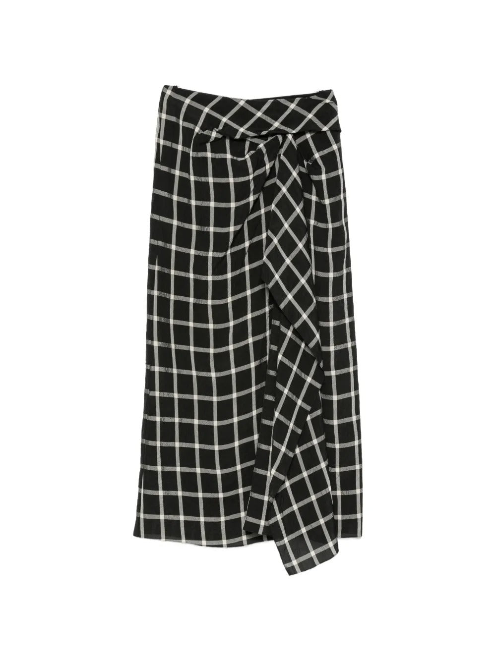 Check-pattern midi skirt-ERDEM-310279-8-Verso