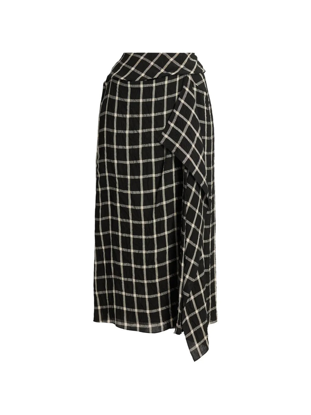 Check-pattern midi skirt-ERDEM-310279-8-Verso