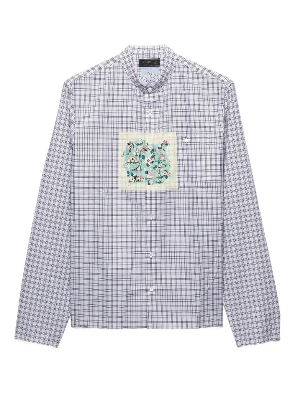 Check-pattern pocket shirt-PRADA-Verso