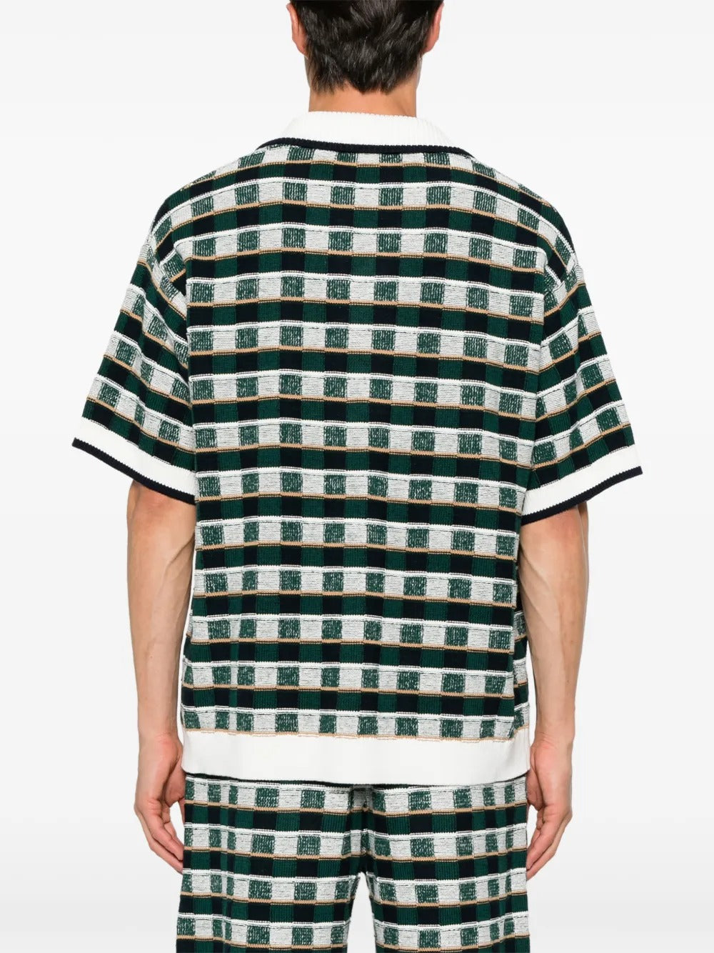 Check-pattern short-sleeve shirt-CASABLANCA-Verso