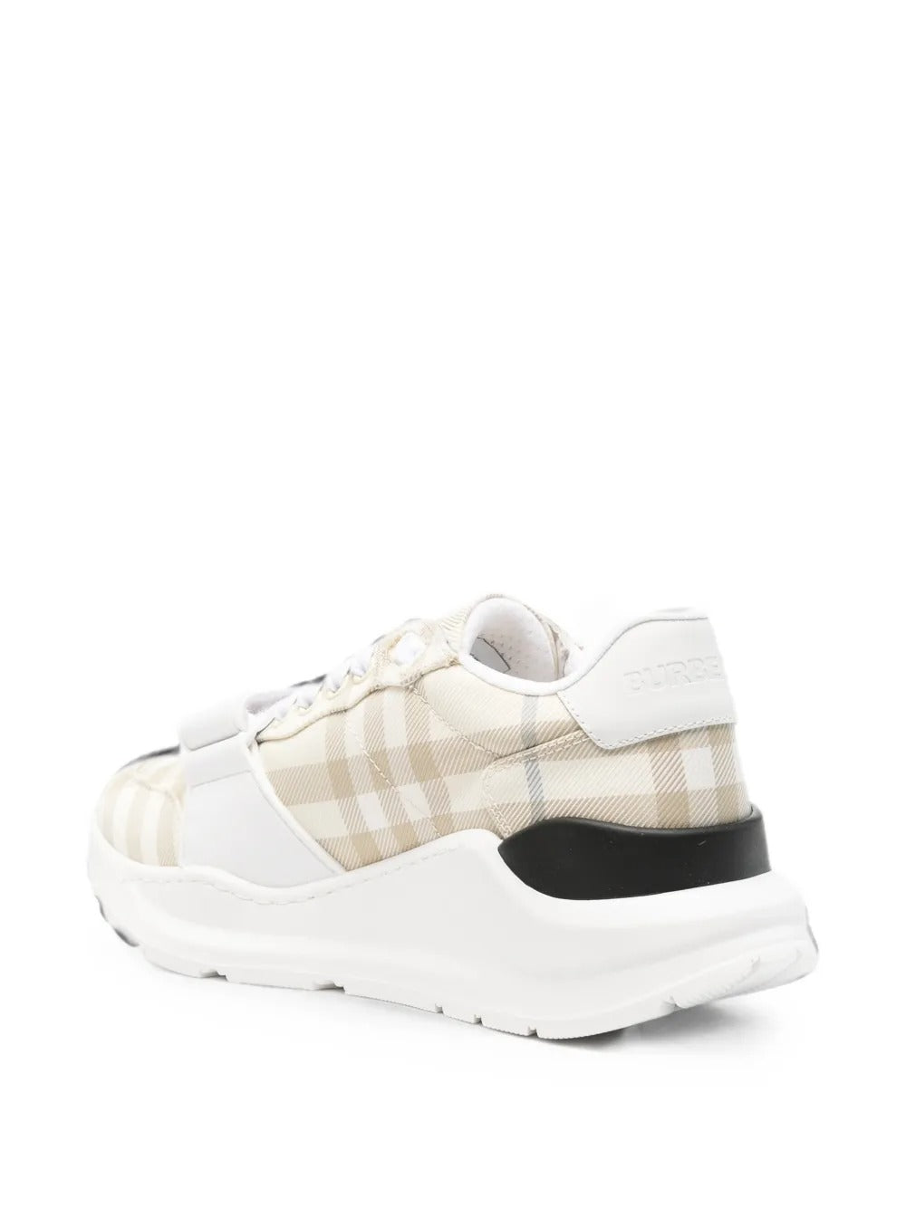 Check-pattern touch-strap sneakers-BURBERRY-Verso