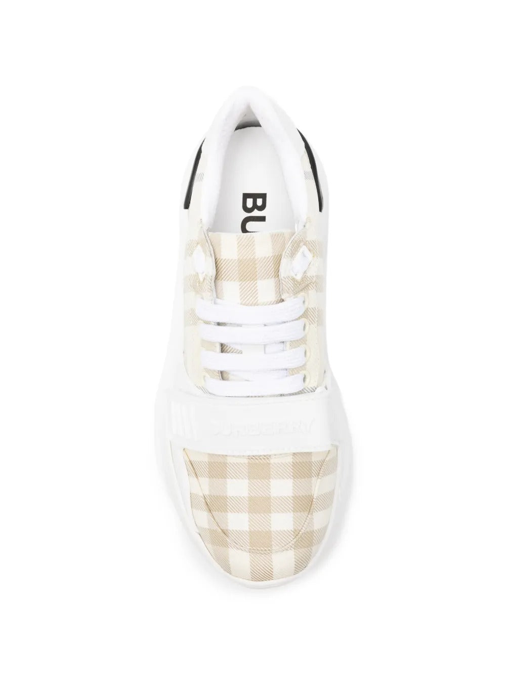 Check-pattern touch-strap sneakers-BURBERRY-Verso