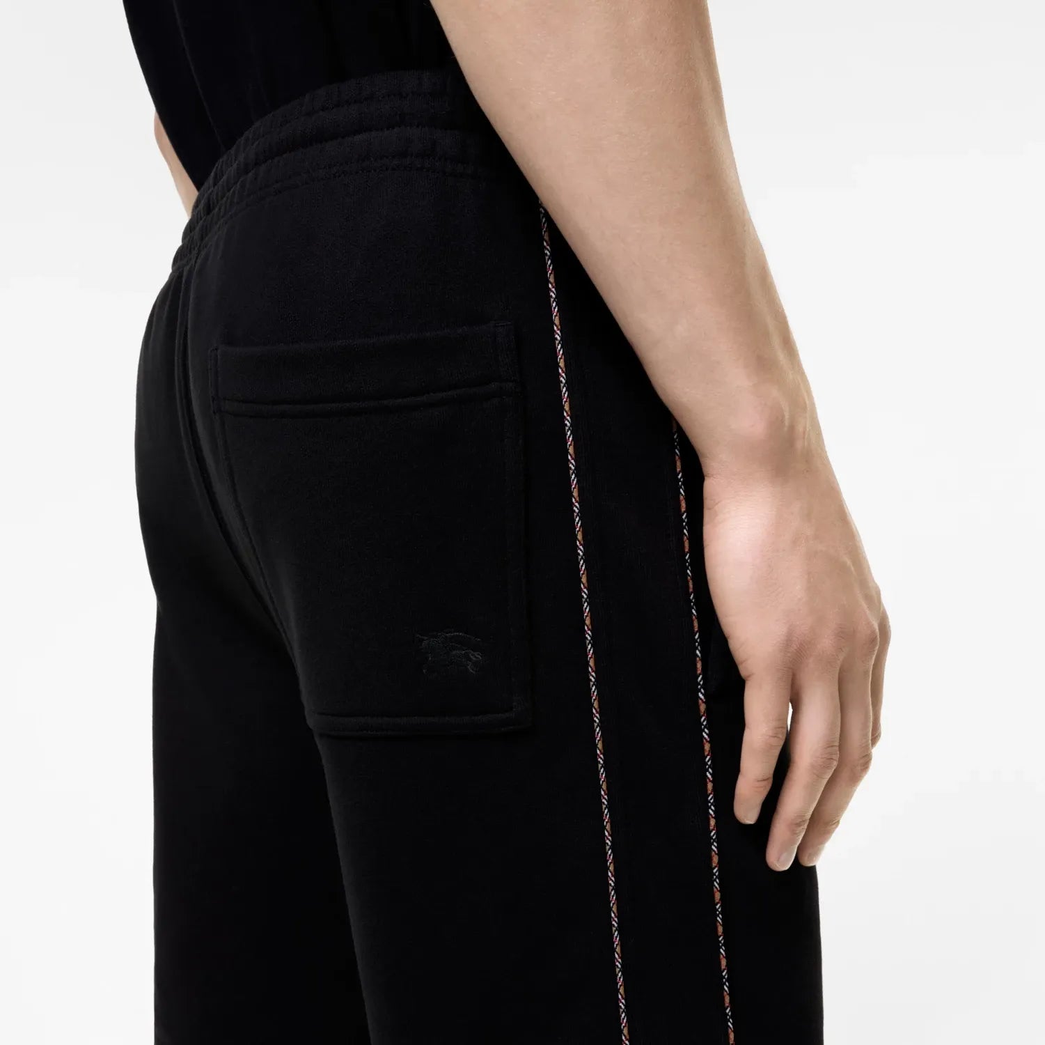 Check piping cotton shorts-BURBERRY-Verso