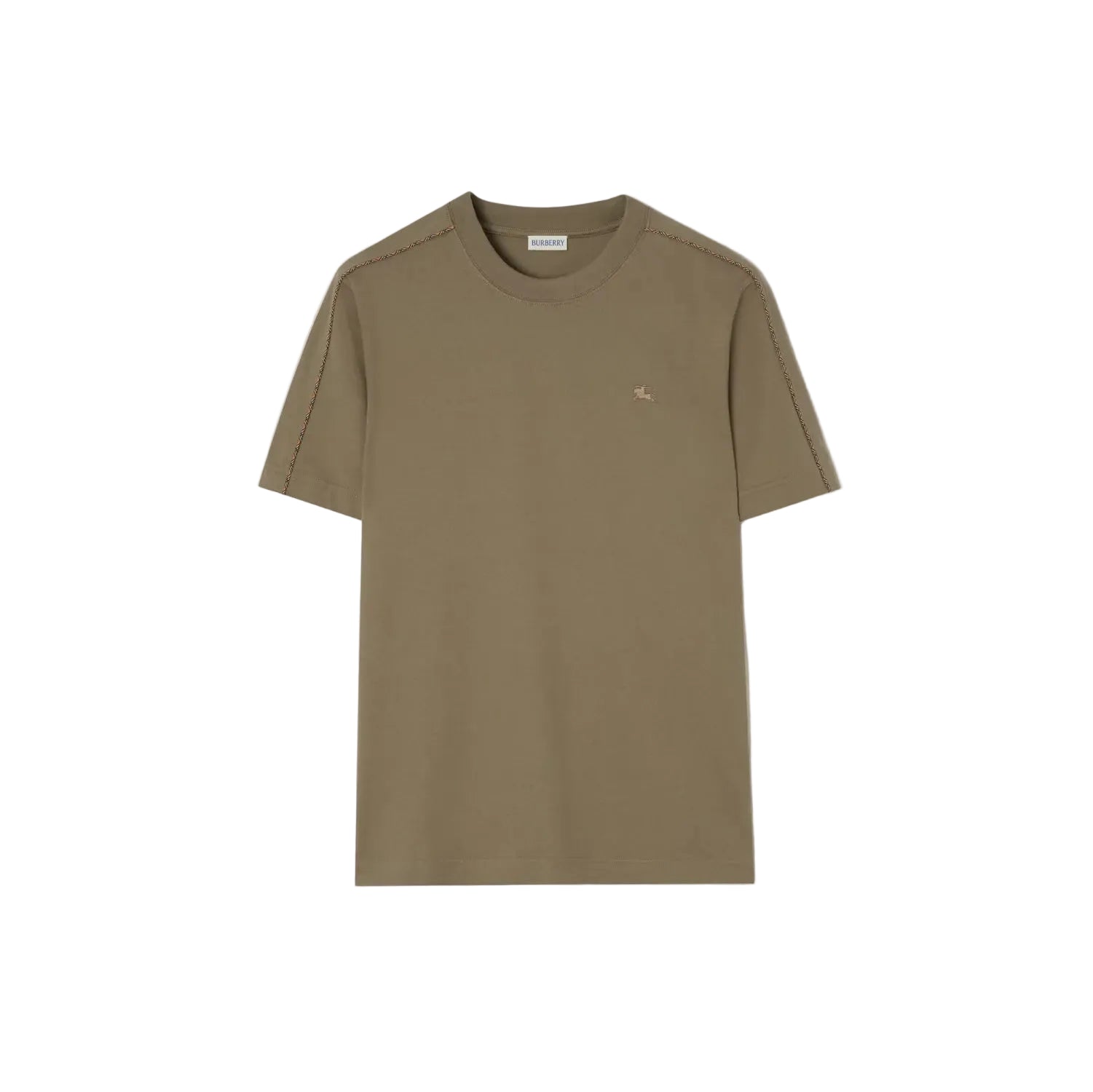 Check Piping Cotton T-shirt-BURBERRY-309892-S-Verso