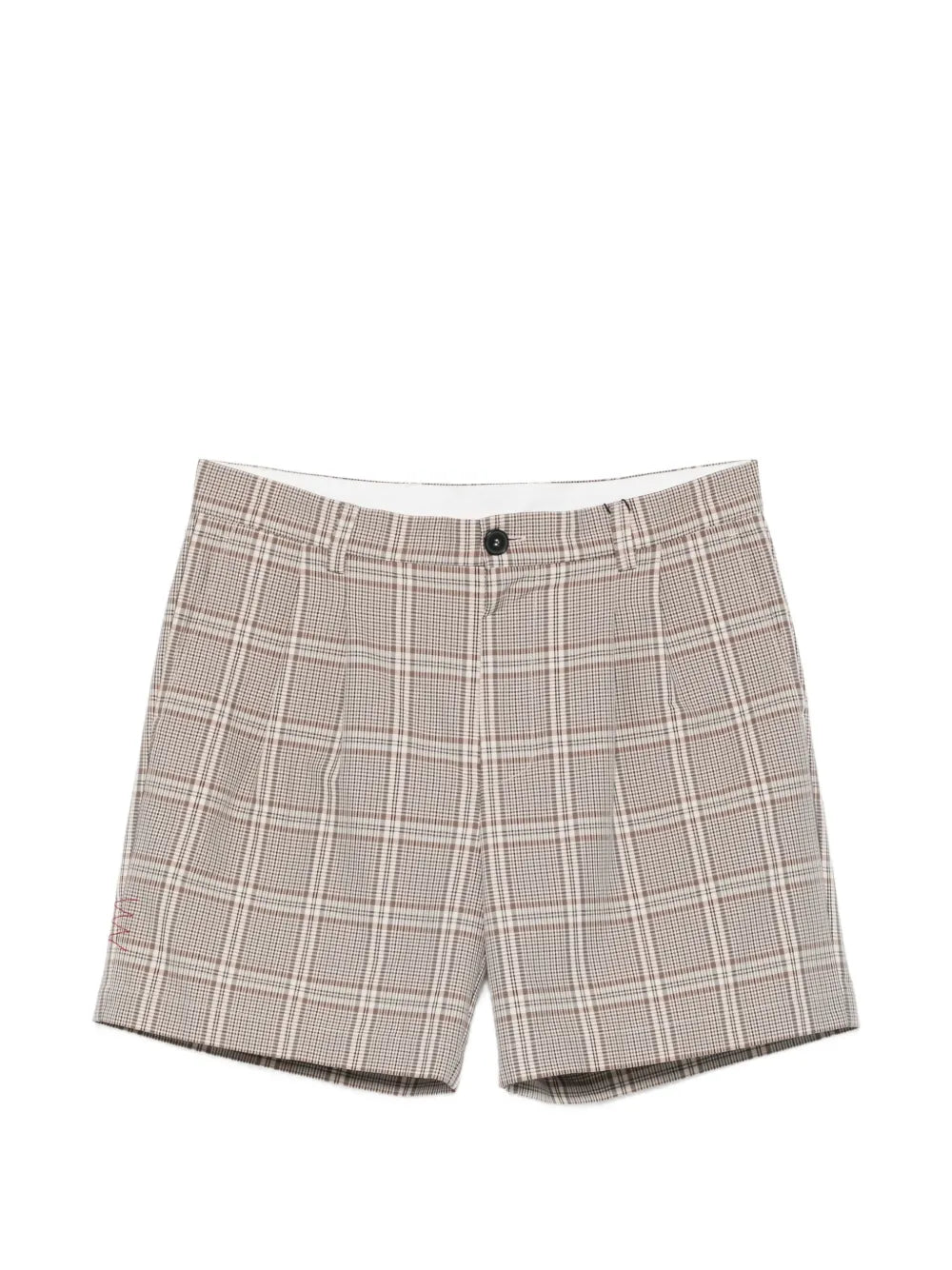 Check pleated shorts-AMARÁNTO-308941-46-Verso