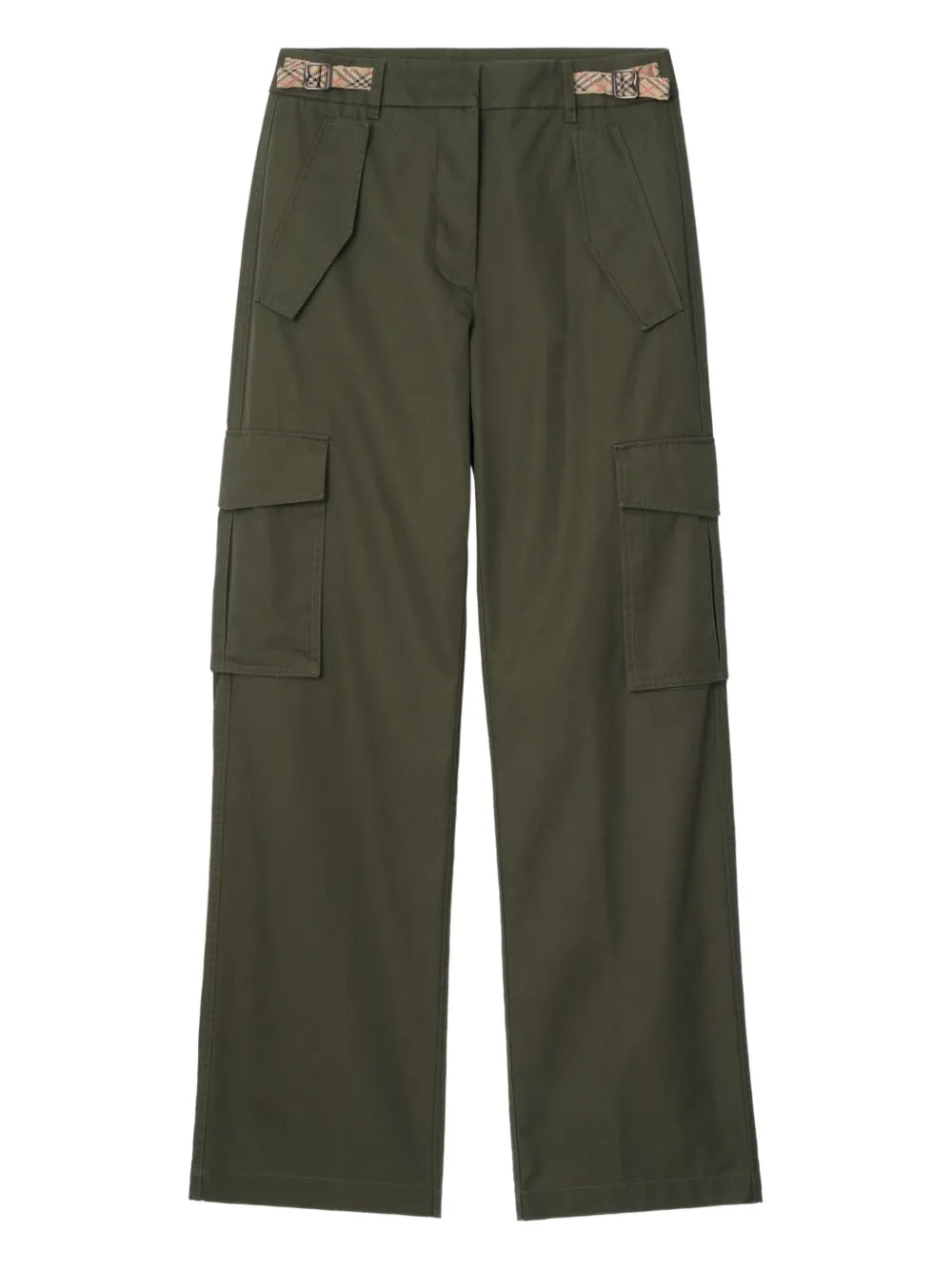 Check-trim cargo trousers-BURBERRY-Verso