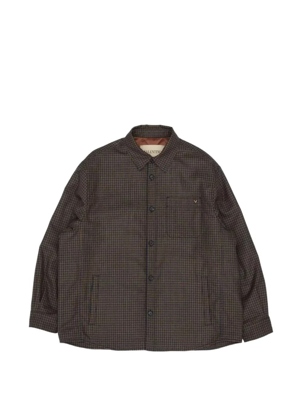 Check virgin wool jacket-VALENTINO-309326-48-Verso