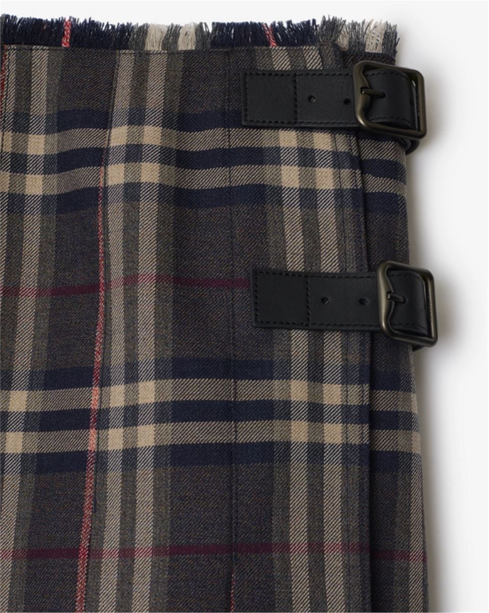 CHECK WOOL MINI KILT-BURBERRY-Verso
