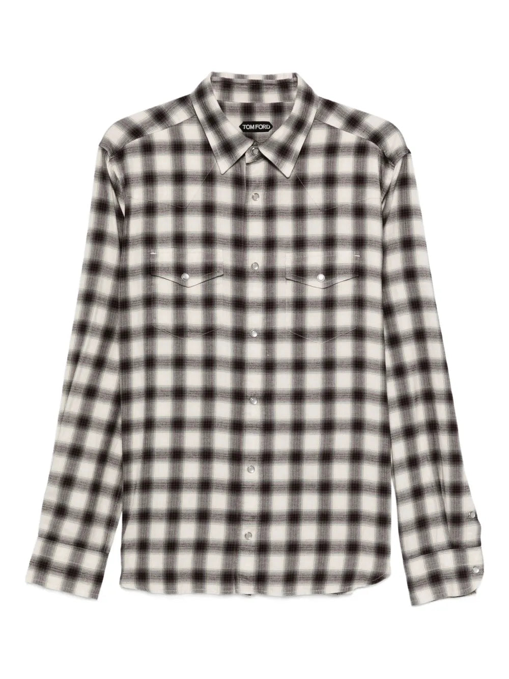 Checked pocket shirt-TOM FORD-Verso