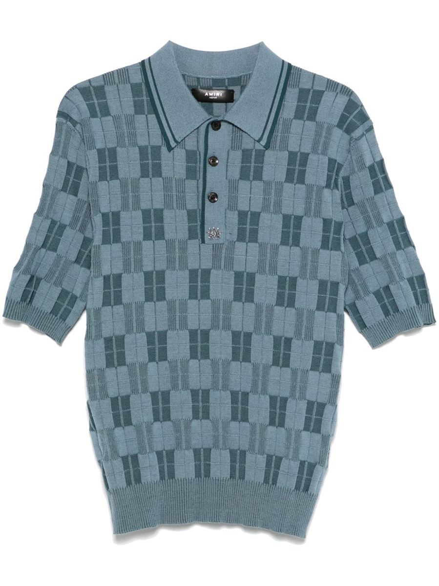 CHECKED POLO SHIRT - AMIRI - Verso