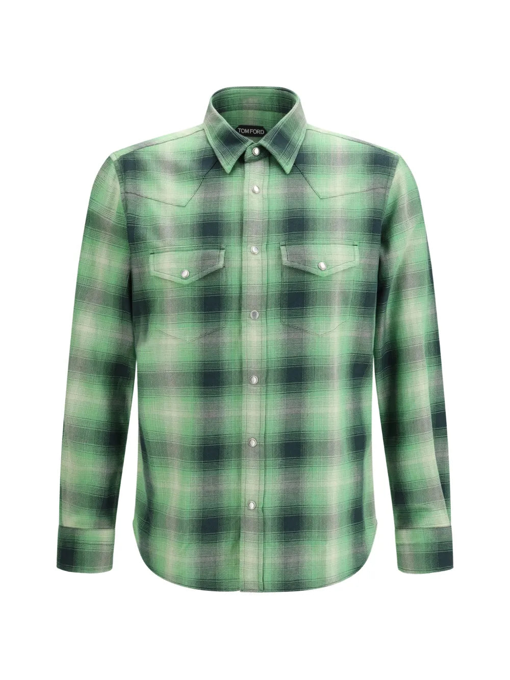 Checked slim shirt-TOM FORD-306577-39-Verso