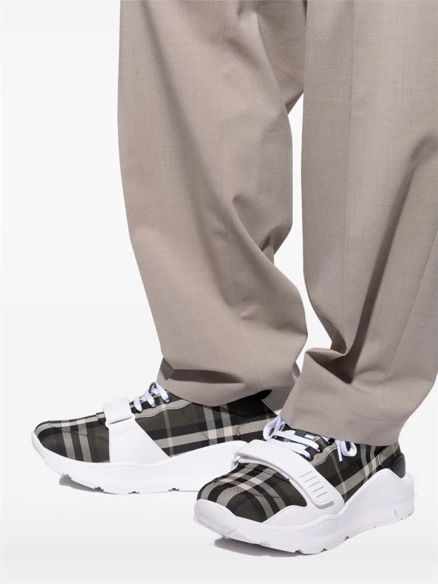 Checked strap sneakers-BURBERRY-Verso