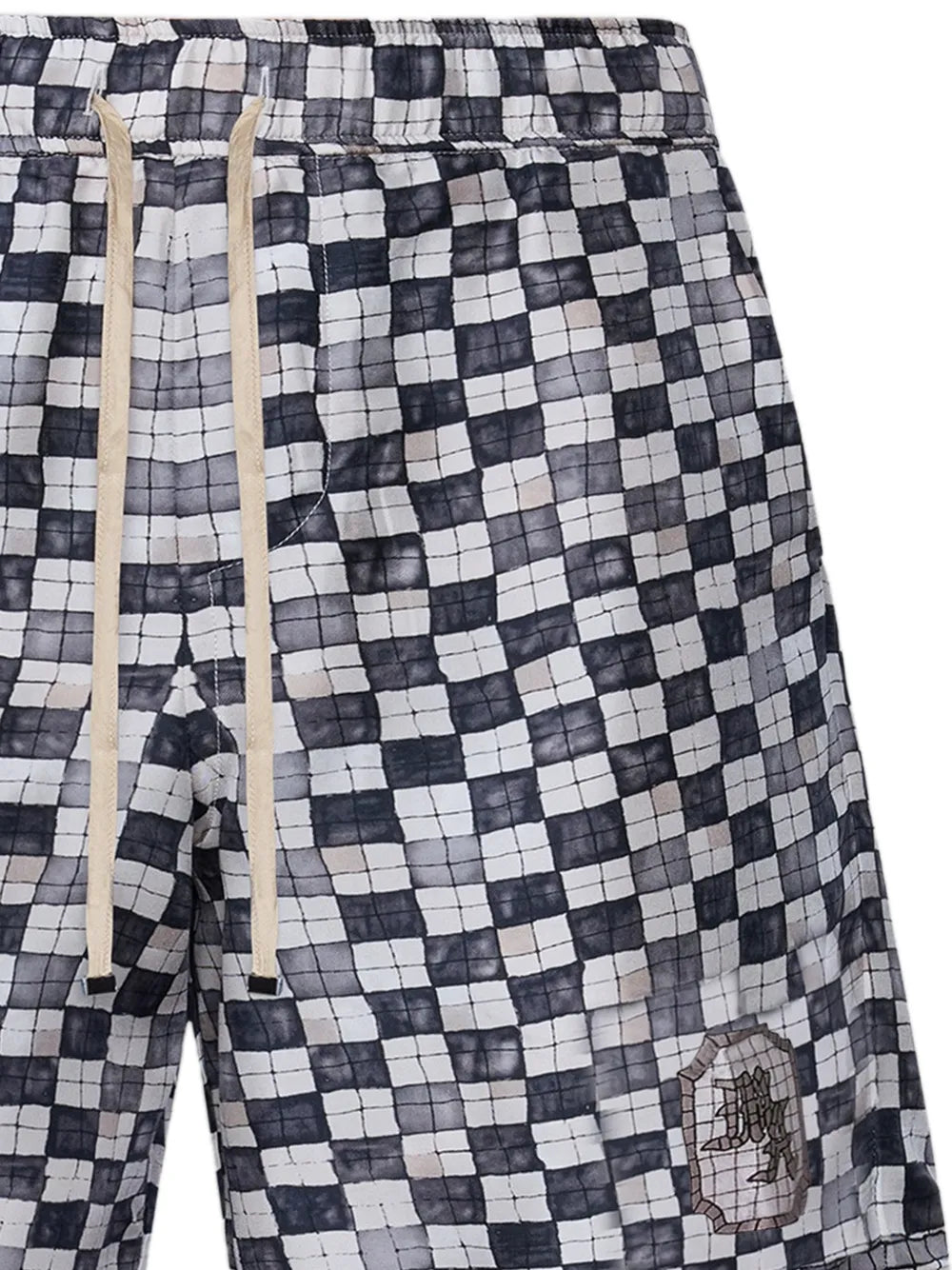 Checkered drawstring shorts-AMIRI-Verso