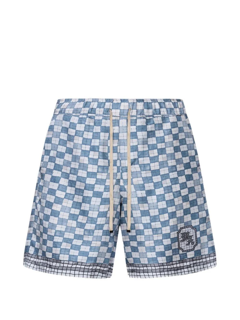 Checkered Drawstring Shorts-AMIRI-Verso