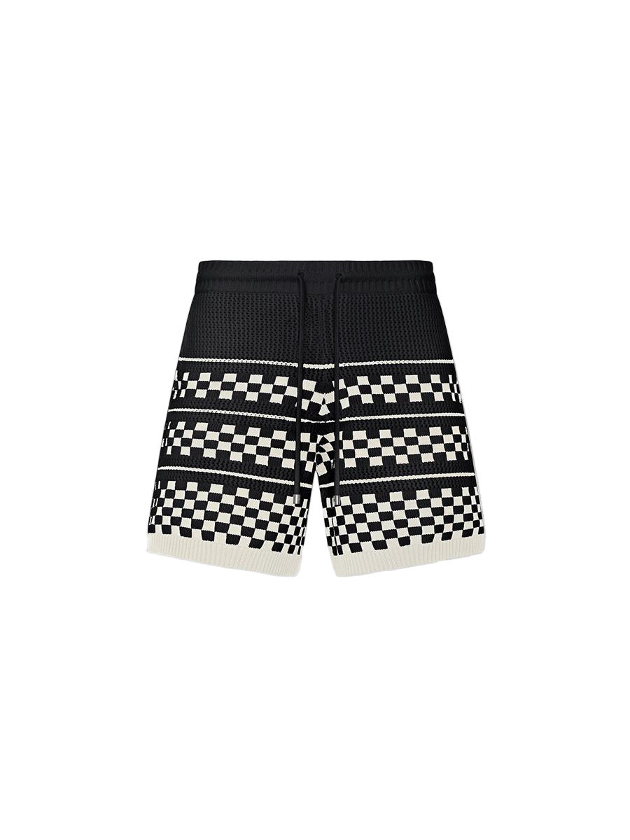 Checkered mesh short-AMIRI-Verso