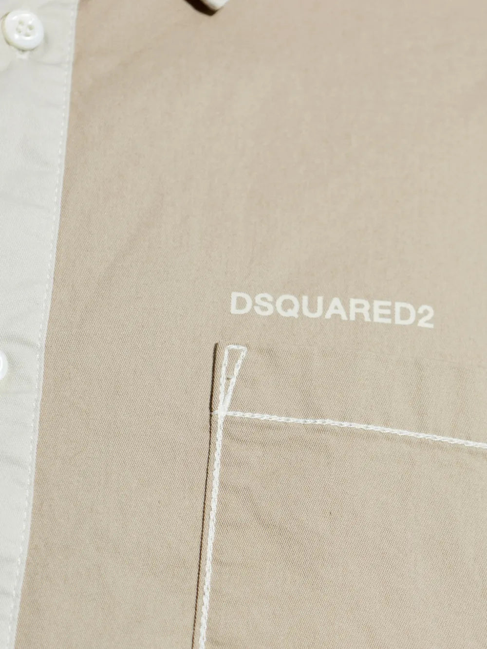 Chest-pocket panelled shirt-DSQUARED2-Verso