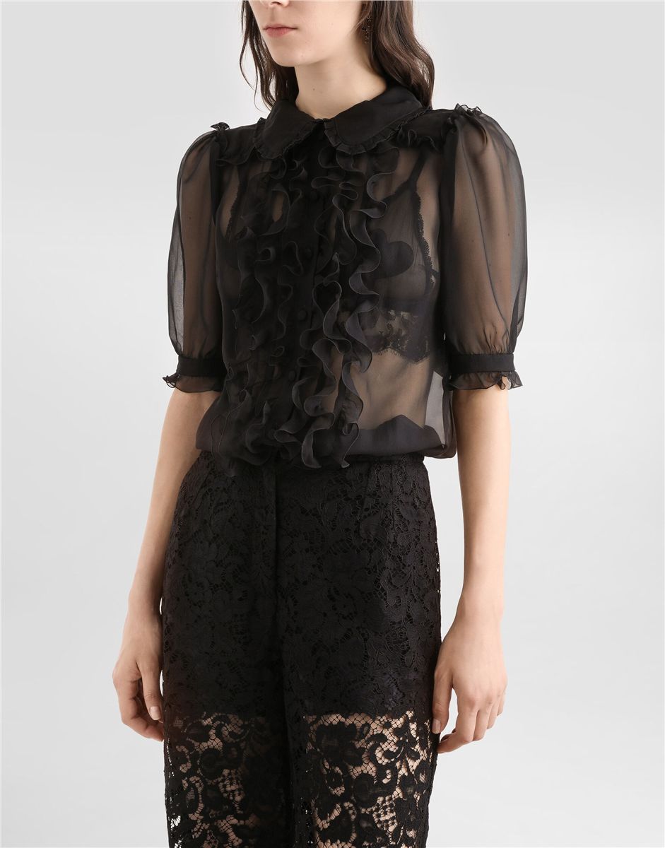 Chiffon shirt-DOLCE&GABBANA-Verso
