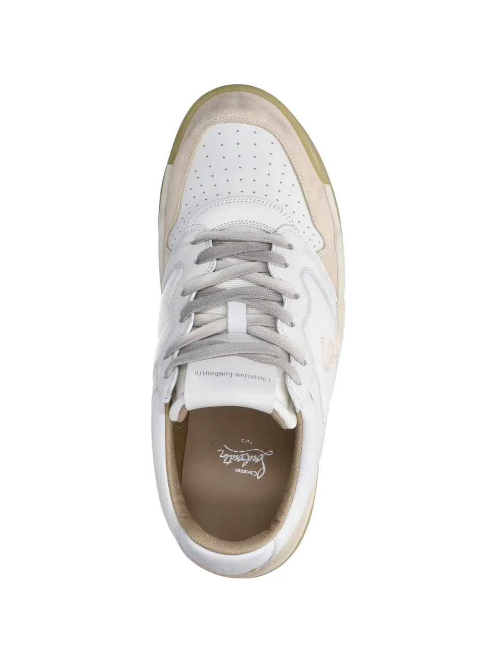 Christian bsktball 1 panelled leather sneakers-LOUBOUTIN-Verso