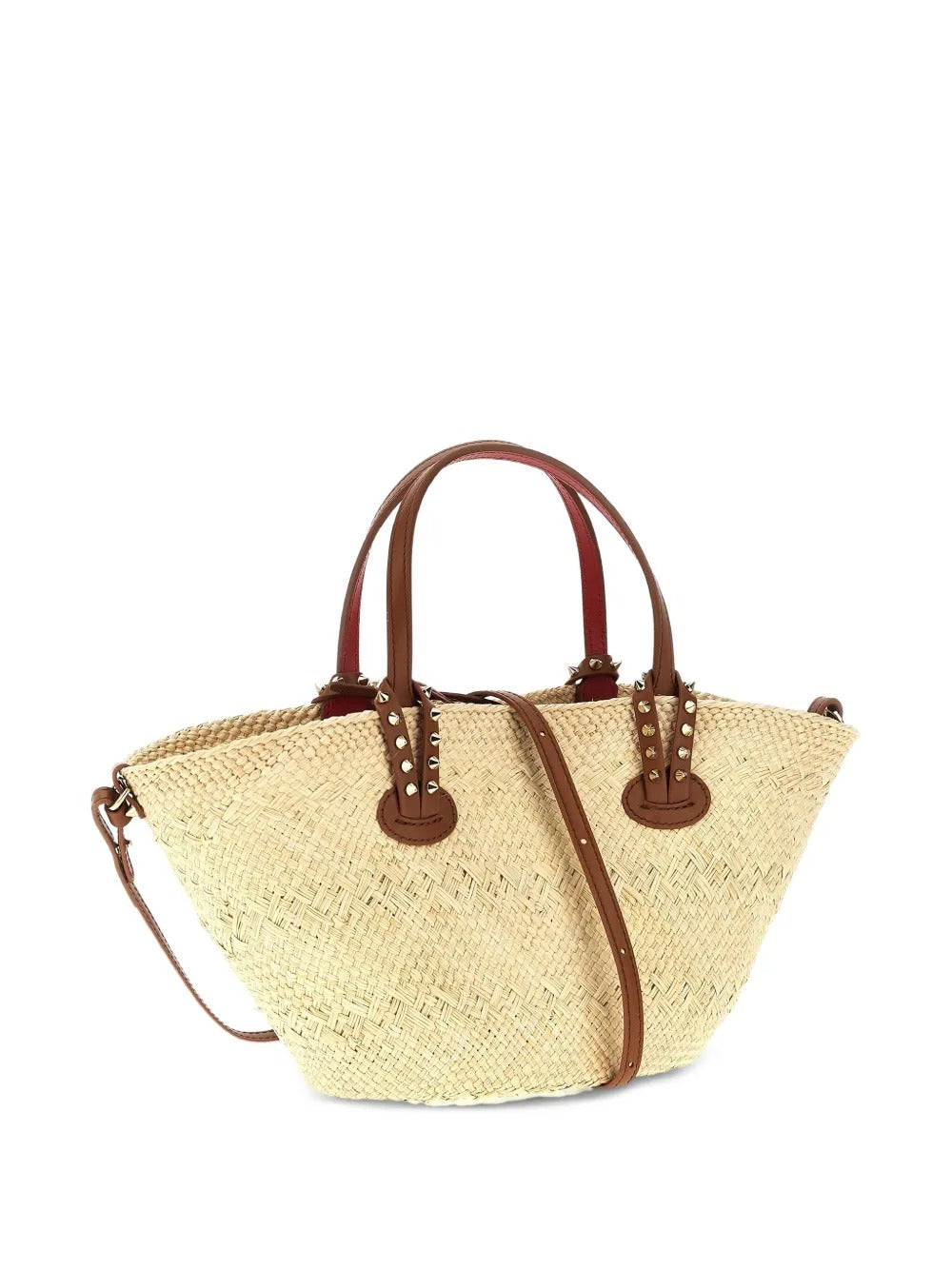 Christian cabata straw tote bag-LOUBOUTIN-Verso