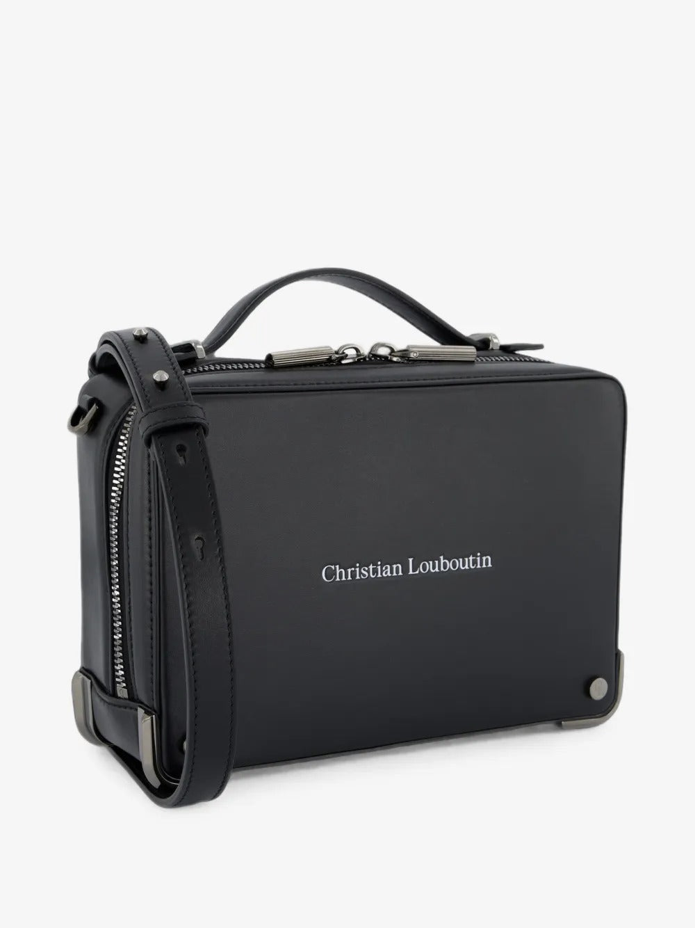Christian logo-print leather handbag-LOUBOUTIN-Verso