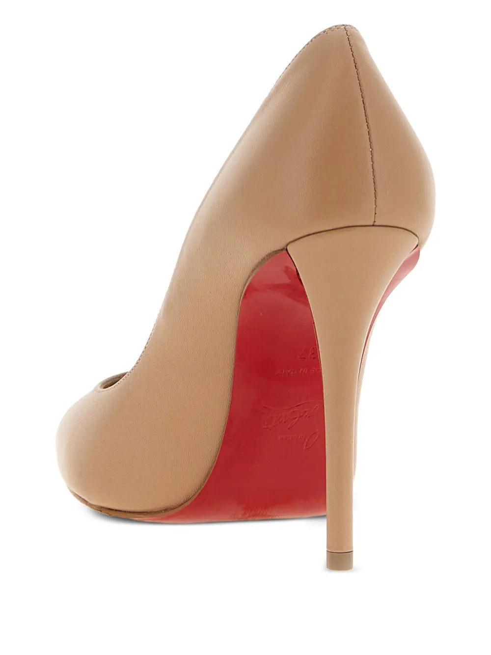 Christian miss z 100 mm pumps - lamb nappa leather-LOUBOUTIN-Verso