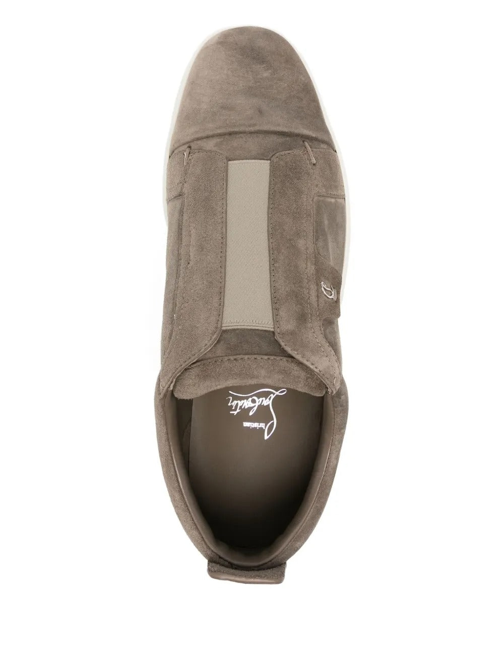 Christian suede slip-on sneakers-LOUBOUTIN-Verso