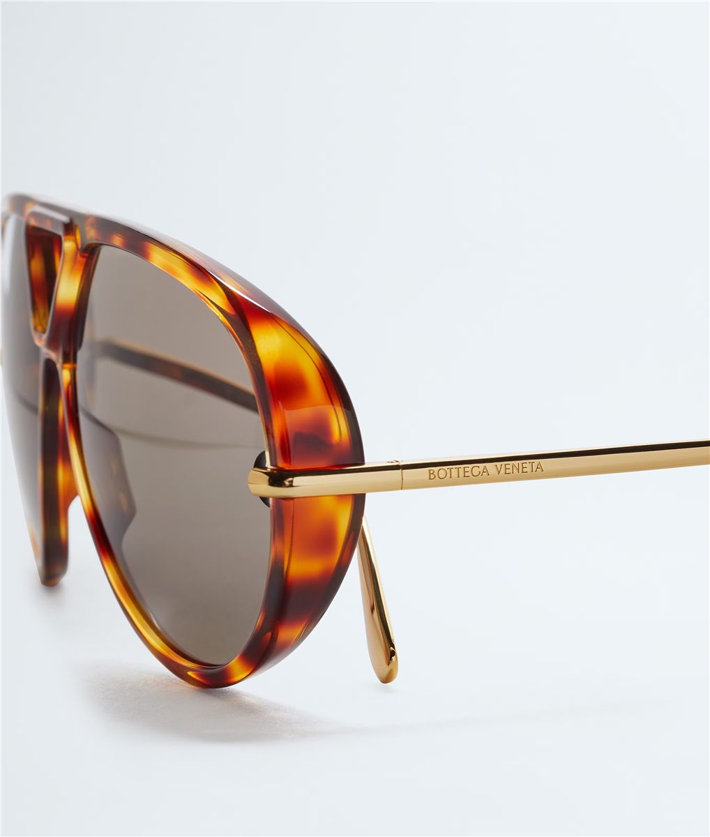 Classic Aviator Sunglasses-BOTTEGA VENETA-Verso