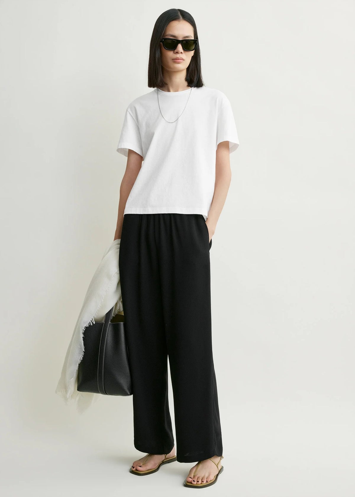 Classic Embroidered Tee Optic White