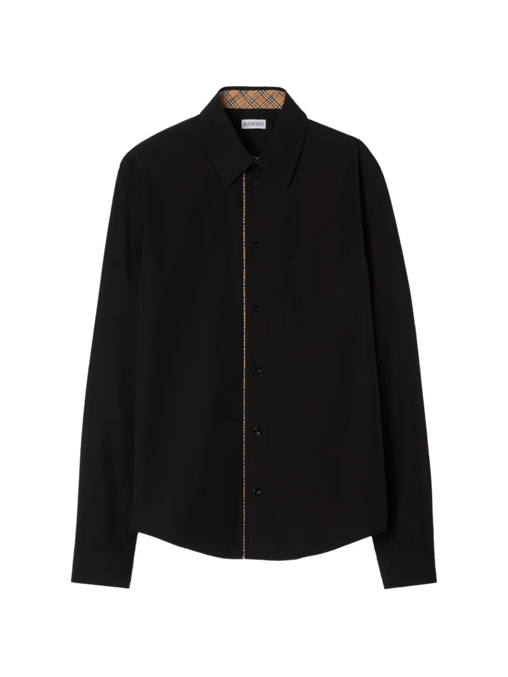 Classic-Fit Check Piping Cotton Poplin Shirt Classic-Fit Check Piping Cotton Poplin Shirt