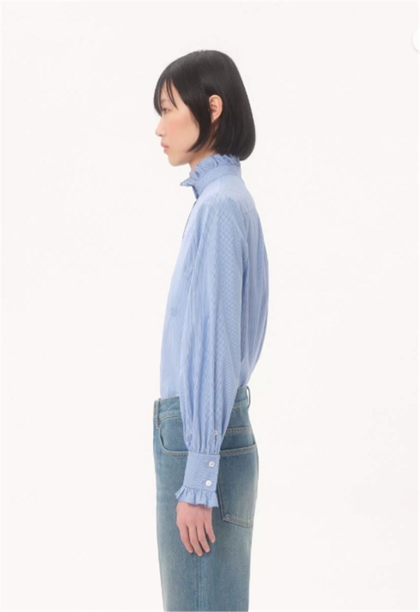CLASSIC STRIPE POPELINE SHIRT-VALENTINO-Verso