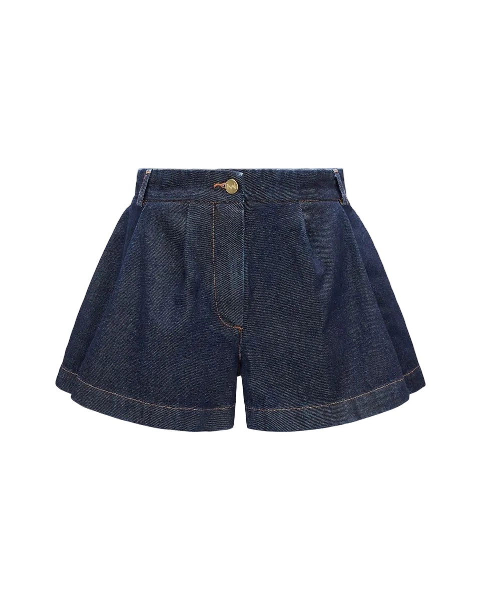 Clichy shorts in dark blue-THE MANNEI-Verso