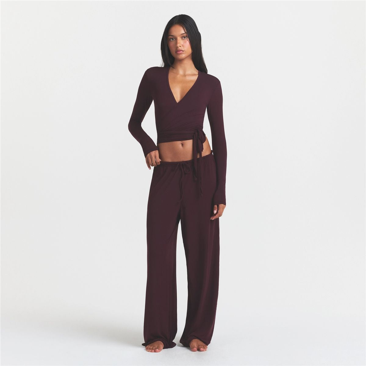 Cloud Sleep Wrap Top-SKIMS-Verso