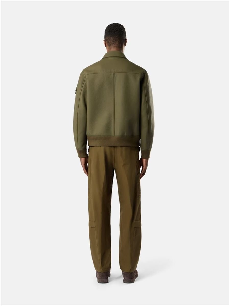 Coach jacket with sprayed rubberised finish-STONE ISLAND-Verso