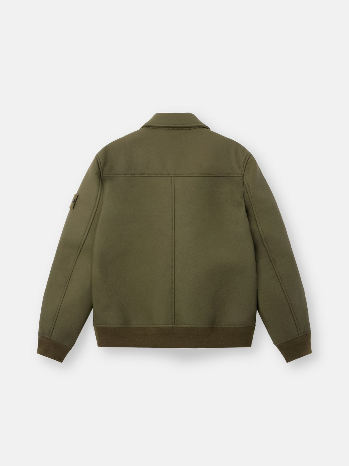 Coach jacket with sprayed rubberised finish-STONE ISLAND-Verso