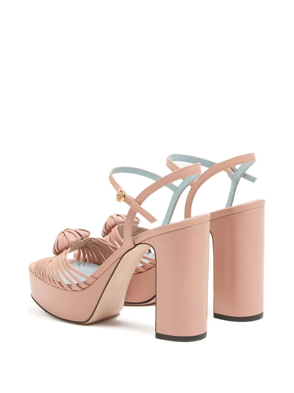 Coeur Royal Platform Sandal in Kidskin-VALENTINO-Verso