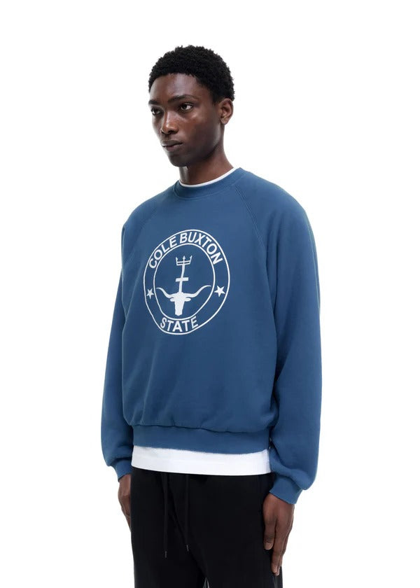 Cole buxton state raglan sweatshirt-COLE BUXTON-Verso