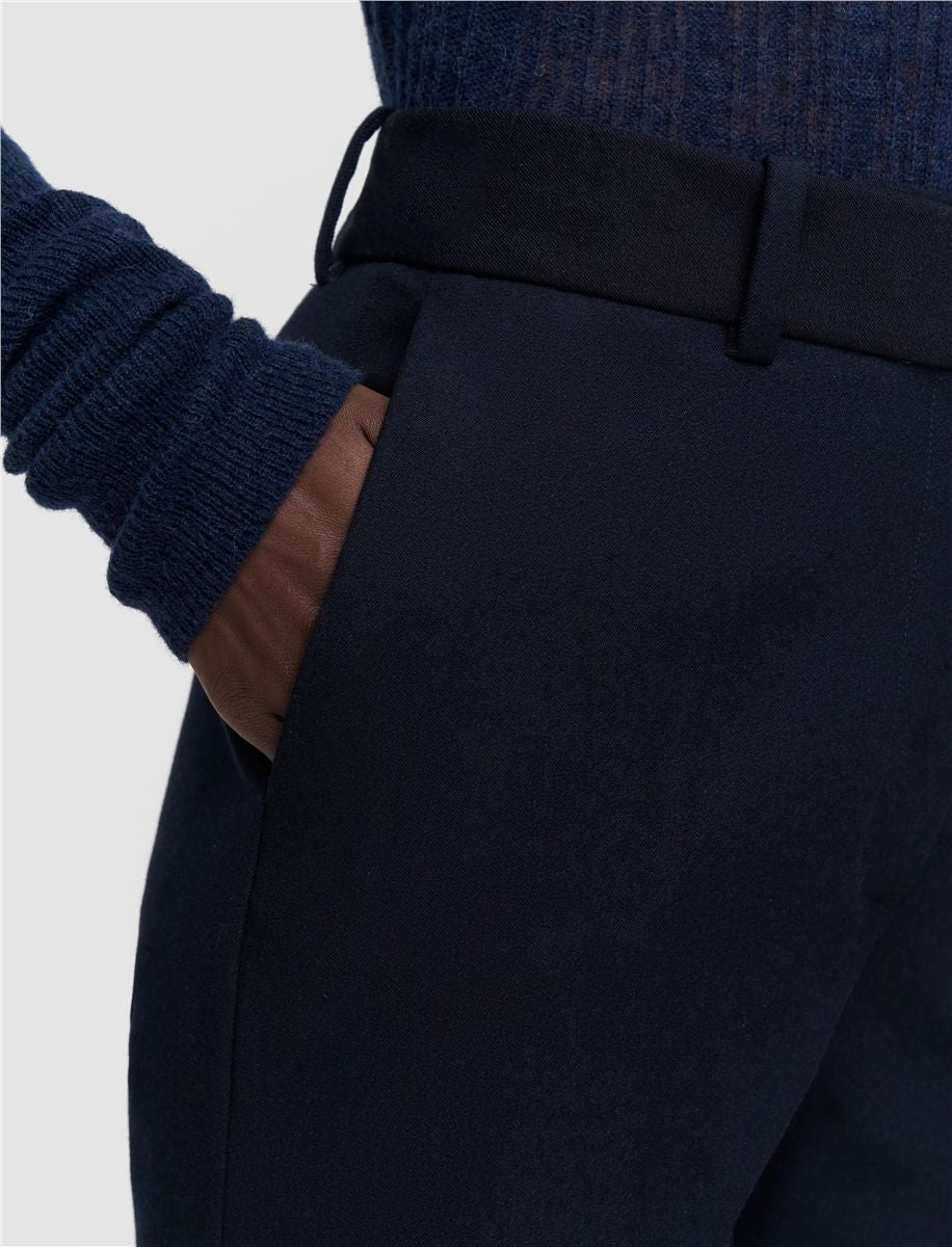 Coleman long gabardine stretch trousers-JOSEPH-Verso
