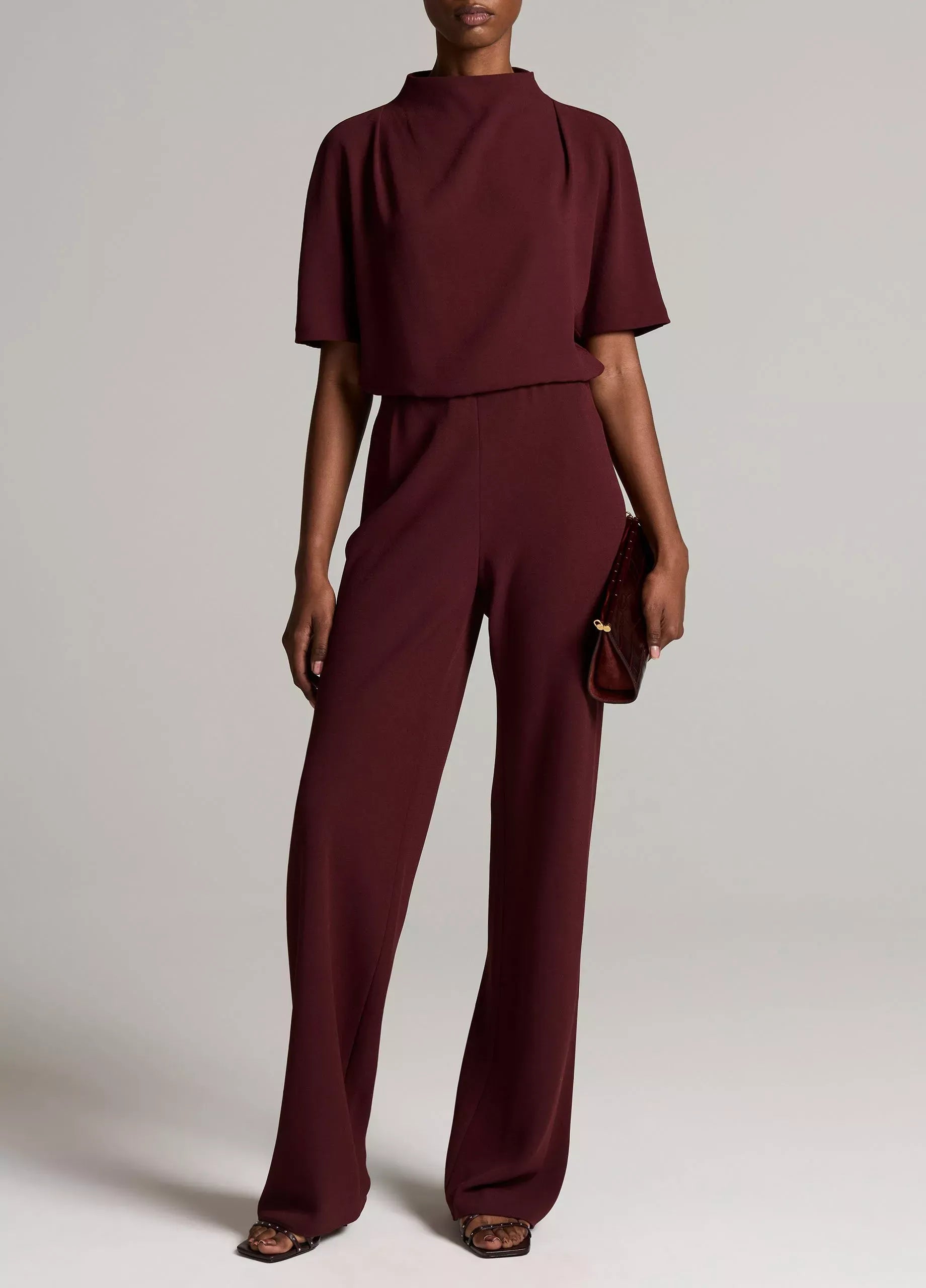 Colette high-rise crepe bias pant-VINCE-Verso