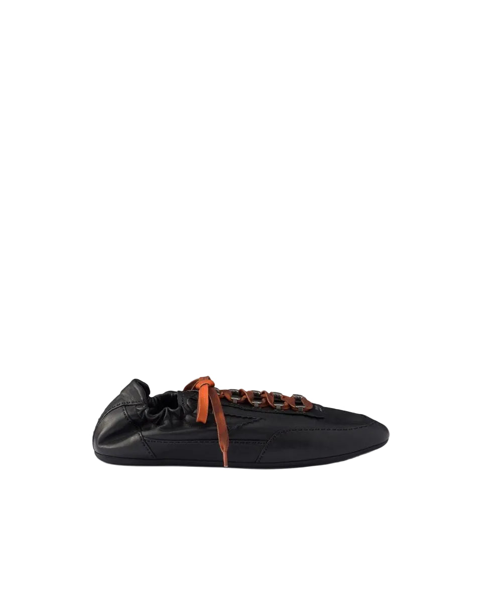 Collapse Antiqued Nappa Leather Sneakers with Hooks-PRADA-312170-6-Verso