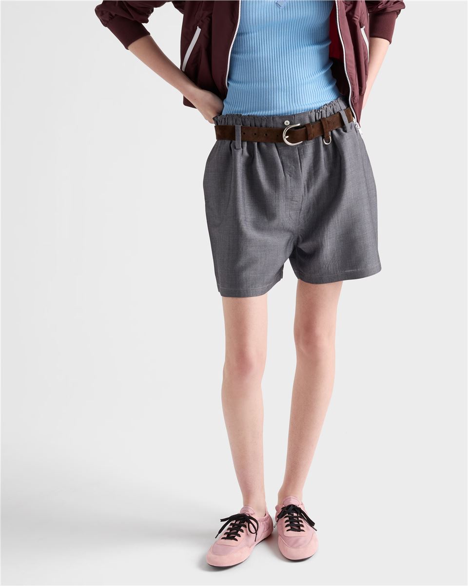 Collapse re-nylon and suede sneakers-PRADA-Verso