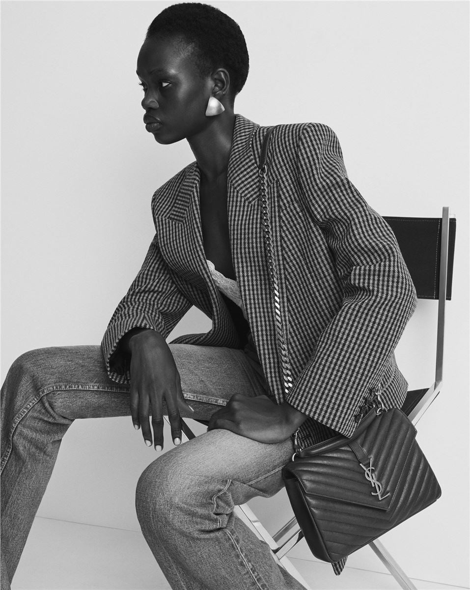 college medium in quilted leather-SAINT LAURENT-Verso