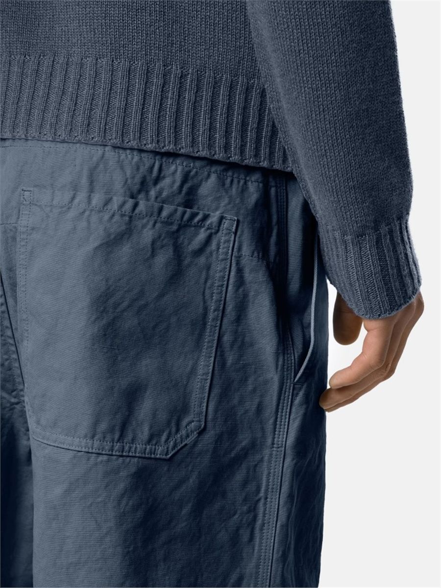 Comfort-fit bermuda shorts with drawstring waist-STONE ISLAND-Verso