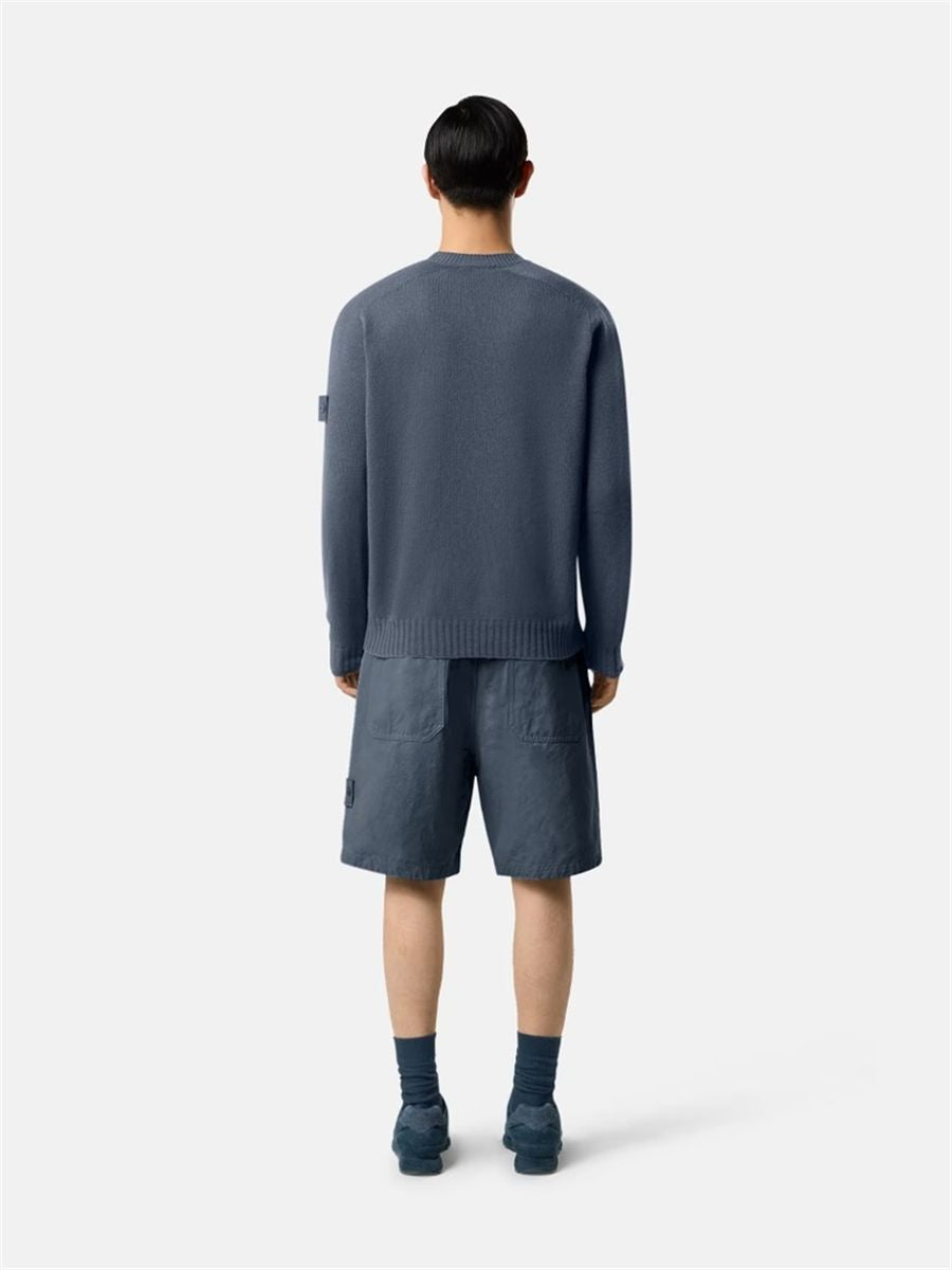 Comfort-fit bermuda shorts with drawstring waist-STONE ISLAND-Verso