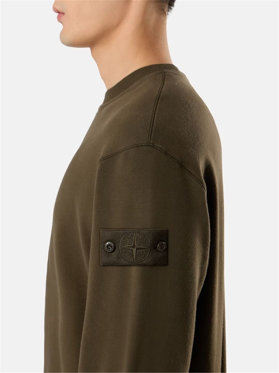Comfort-fit crewneck sweatshirt-STONE ISLAND-Verso