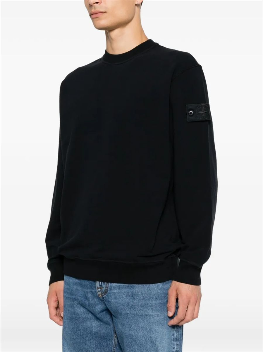 Comfort-fit crewneck sweatshirt-STONE ISLAND-Verso