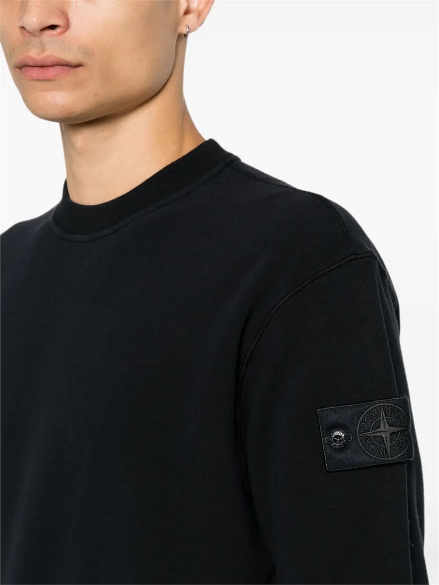 Comfort-fit crewneck sweatshirt-STONE ISLAND-Verso
