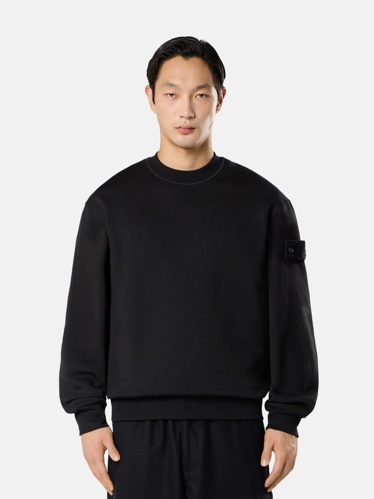Comfort-Fit Crewneck Sweatshirt-STONE ISLAND-Verso