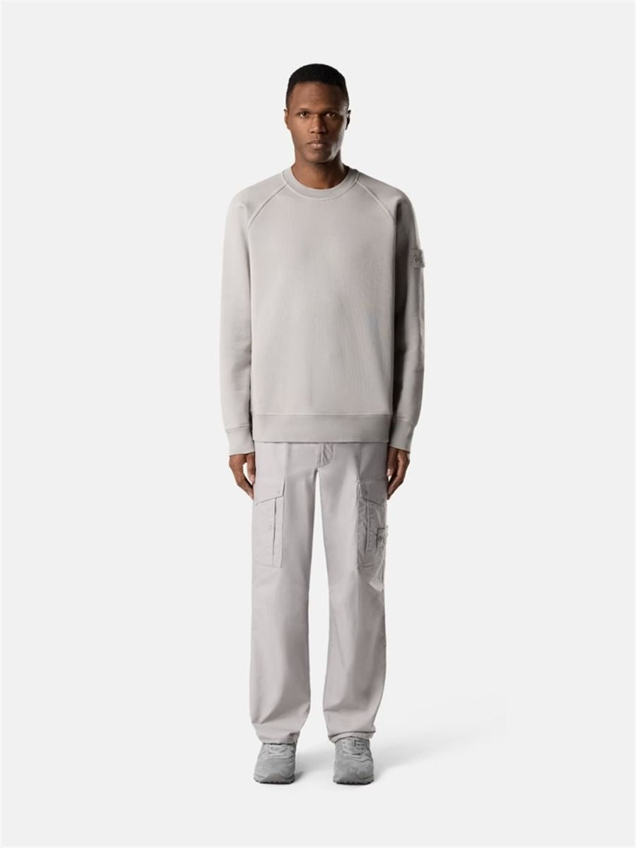 Comfort-fit Crewneck Sweatshirt with Raglan Sleeves-STONE ISLAND-Verso
