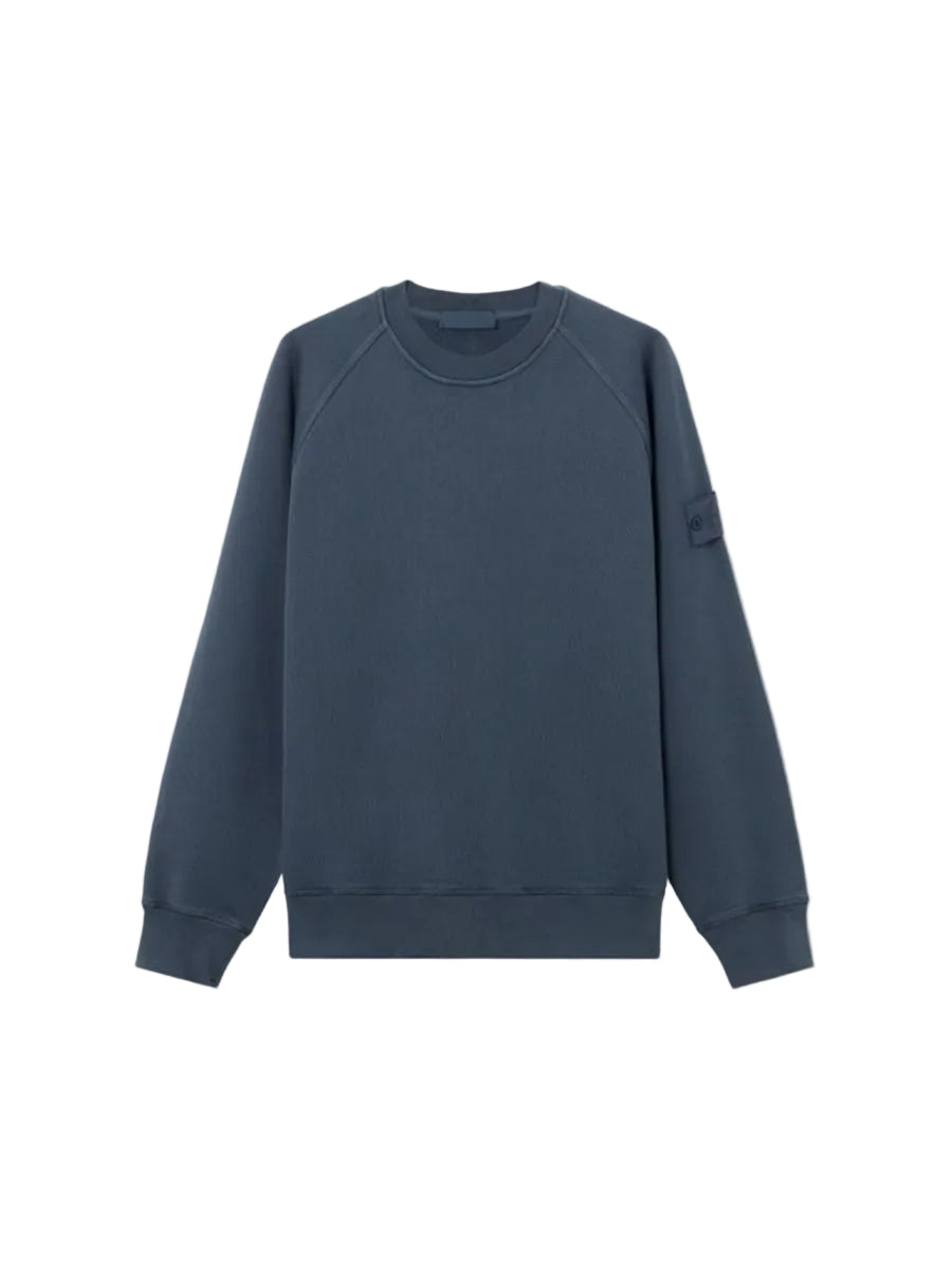 Comfort-fit Crewneck Sweatshirt with Raglan Sleeves-STONE ISLAND-Verso